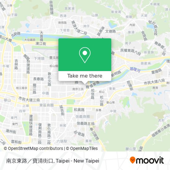 南京東路／寶清街口 map