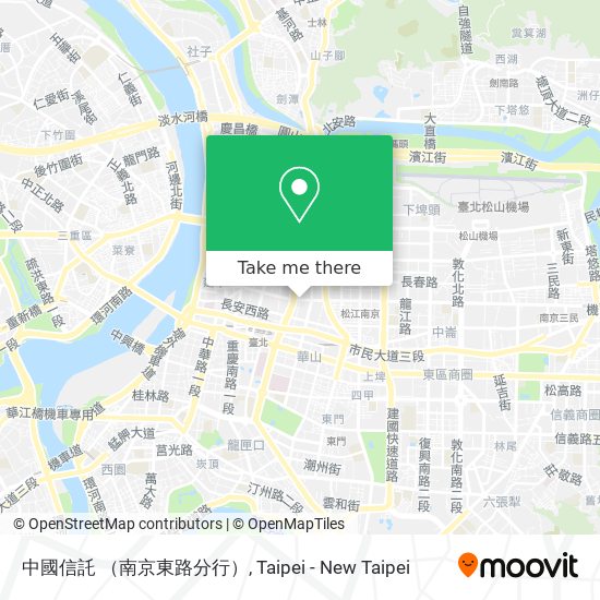 中國信託 （南京東路分行） map