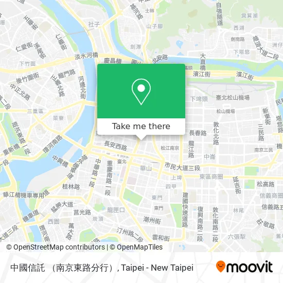 中國信託 （南京東路分行） map