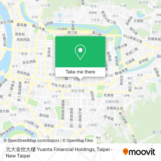 元大金控大樓 Yuanta Financial Holdings地圖