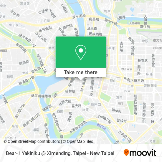 Bear-1 Yakiniku @ Ximending map