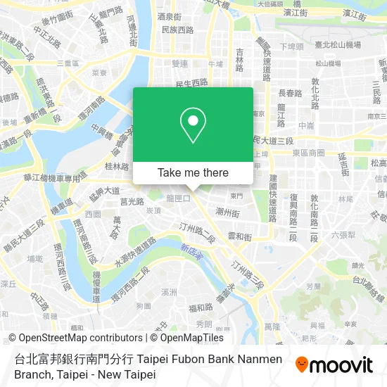 台北富邦銀行南門分行 Taipei Fubon Bank Nanmen Branch地圖