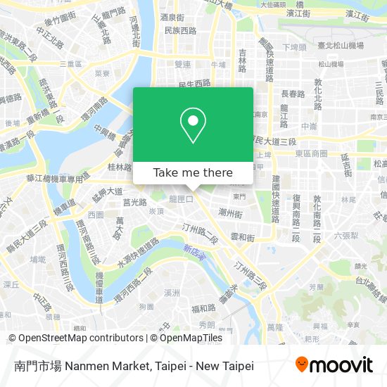 南門市場 Nanmen Market map