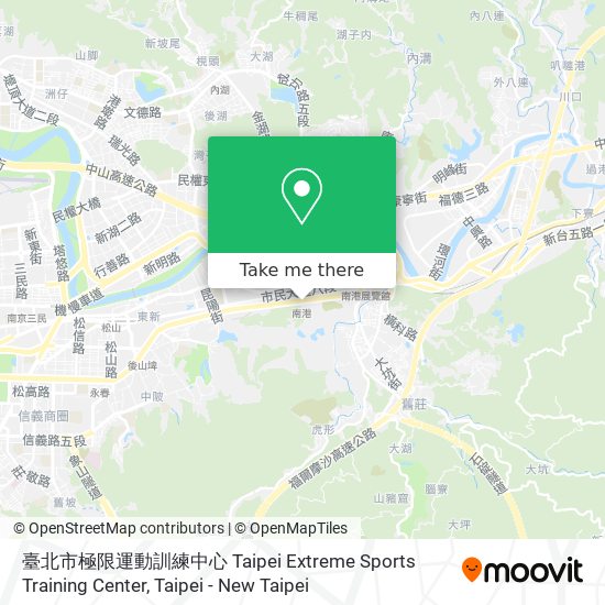 臺北市極限運動訓練中心 Taipei Extreme Sports Training Center map