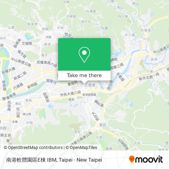 南港軟體園區E棟 IBM地圖