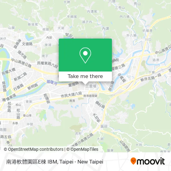 南港軟體園區E棟 IBM map