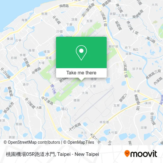 桃園機場05R跑道水門 map