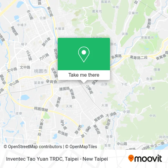 Inventec Tao Yuan TRDC map