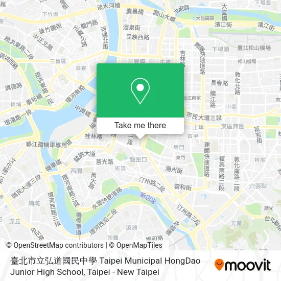 臺北市立弘道國民中學 Taipei Municipal HongDao Junior High School map