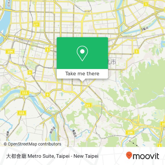 大都會廳 Metro Suite map