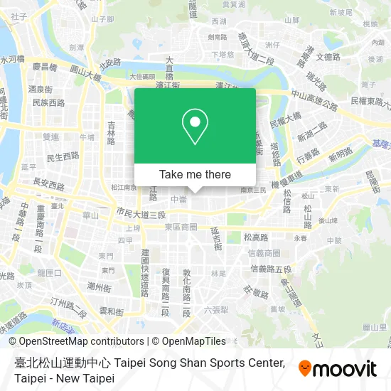 臺北松山運動中心 Taipei Song Shan Sports Center地圖