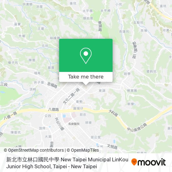 新北市立林口國民中學 New Taipei Municipal LinKou Junior High School map