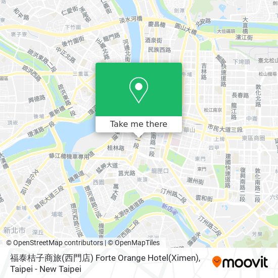 福泰桔子商旅(西門店) Forte Orange Hotel(Ximen) map