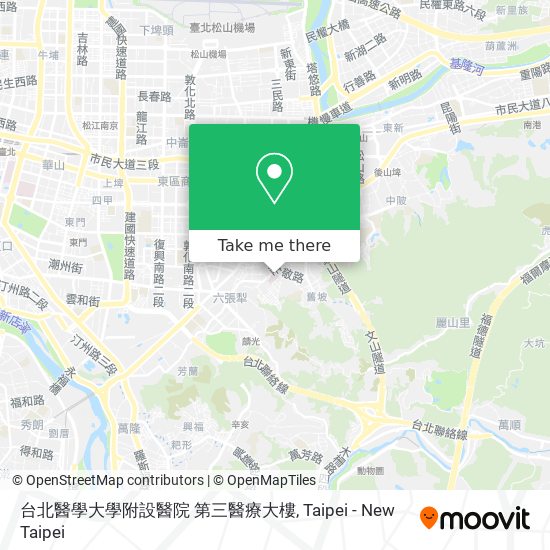 台北醫學大學附設醫院 第三醫療大樓 map