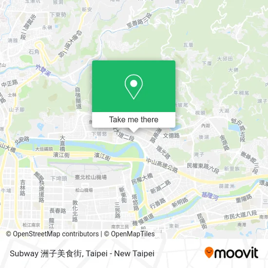 Subway 洲子美食街 map