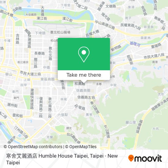 寒舍艾麗酒店 Humble House Taipei map