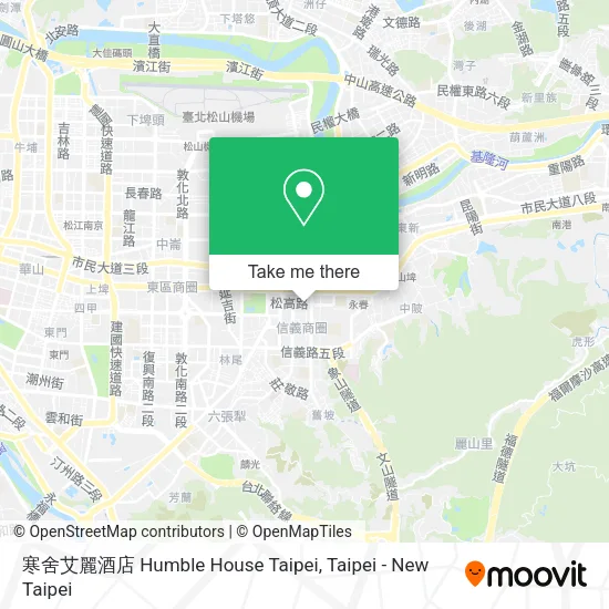 寒舍艾麗酒店 Humble House Taipei地圖
