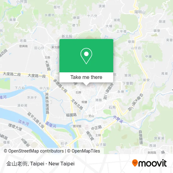 金山老街 map