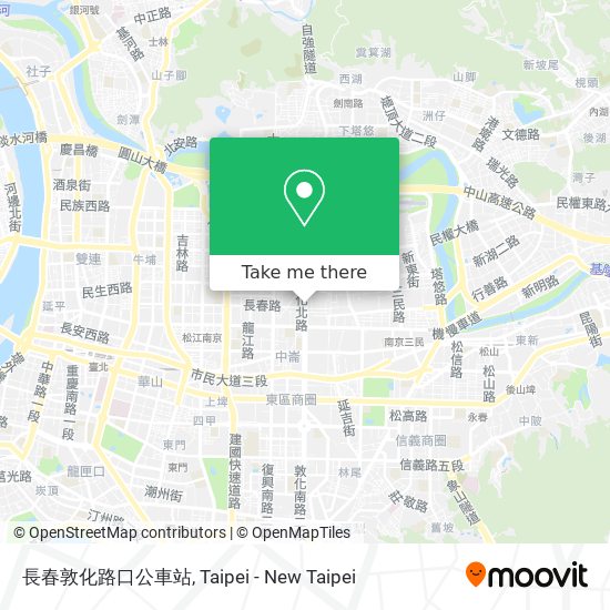 長春敦化路口公車站 map
