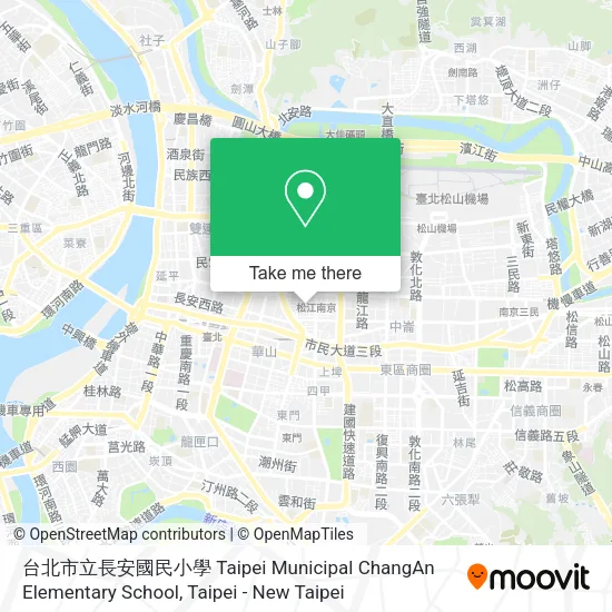台北市立長安國民小學 Taipei Municipal ChangAn Elementary School地圖