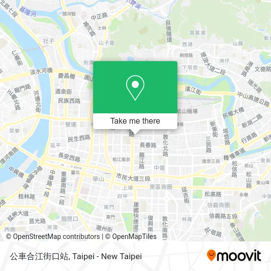 公車合江街口站地圖