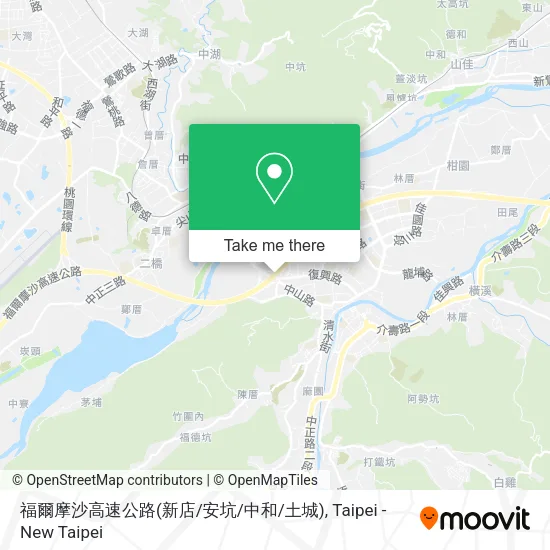 福爾摩沙高速公路(新店/安坑/中和/土城) map