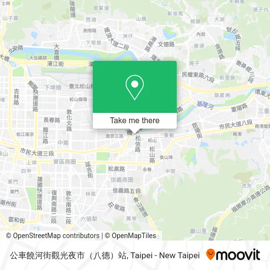 公車饒河街觀光夜市（八德）站 map