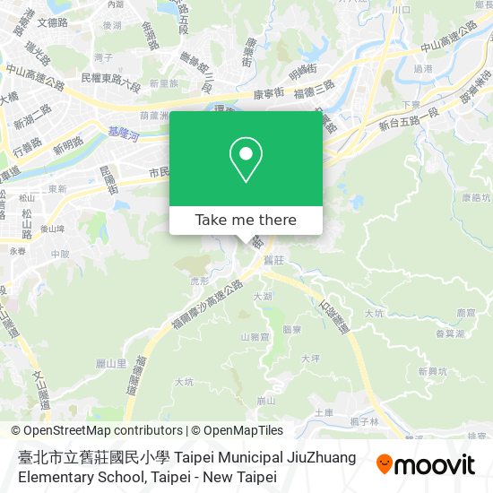 臺北市立舊莊國民小學 Taipei Municipal JiuZhuang Elementary School map