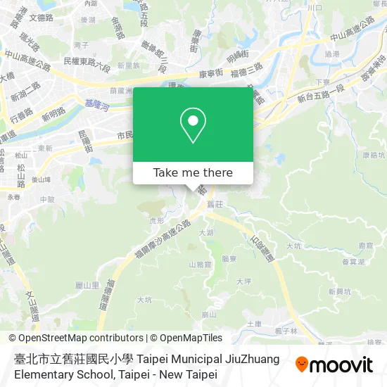 臺北市立舊莊國民小學 Taipei Municipal JiuZhuang Elementary School map