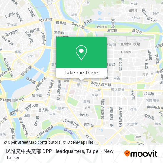 民進黨中央黨部 DPP Headquarters map
