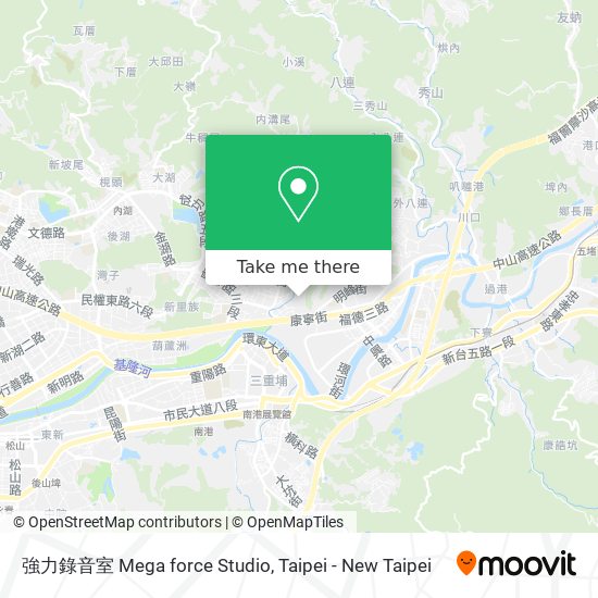 強力錄音室 Mega force Studio map