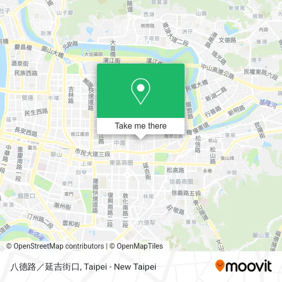 八德路／延吉街口地圖