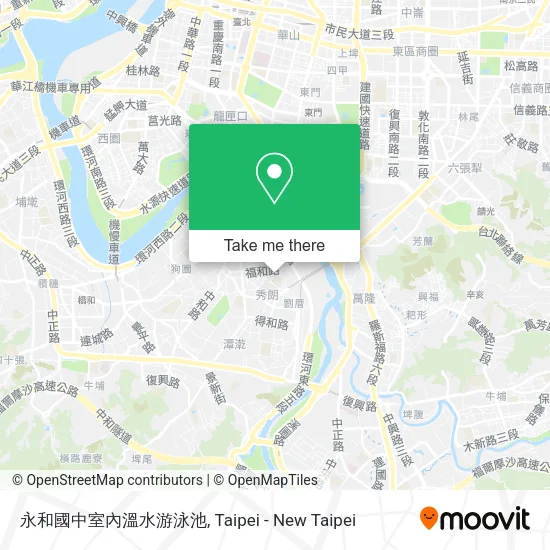 永和國中室內溫水游泳池 map