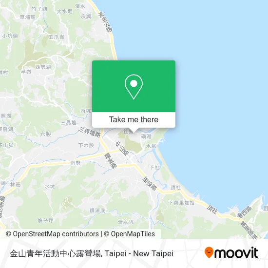 金山青年活動中心露營場 map