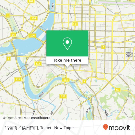 牯嶺街／福州街口 map