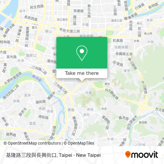 基隆路三段與長興街口 map