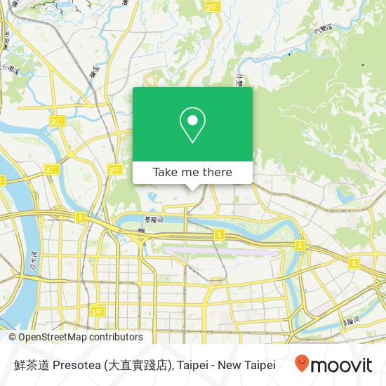 鮮茶道 Presotea (大直實踐店) map