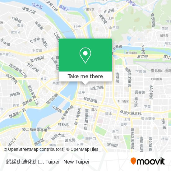歸綏街迪化街口 map