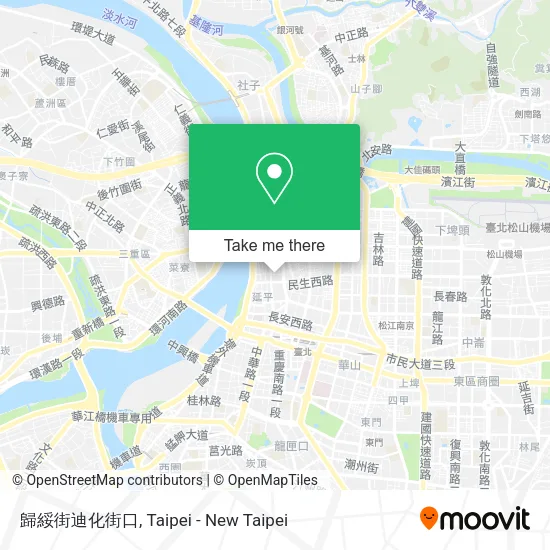 歸綏街迪化街口地圖