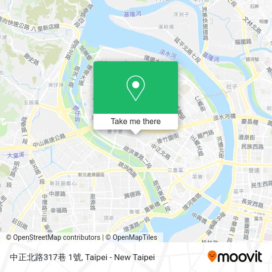 中正北路317巷 1號地圖