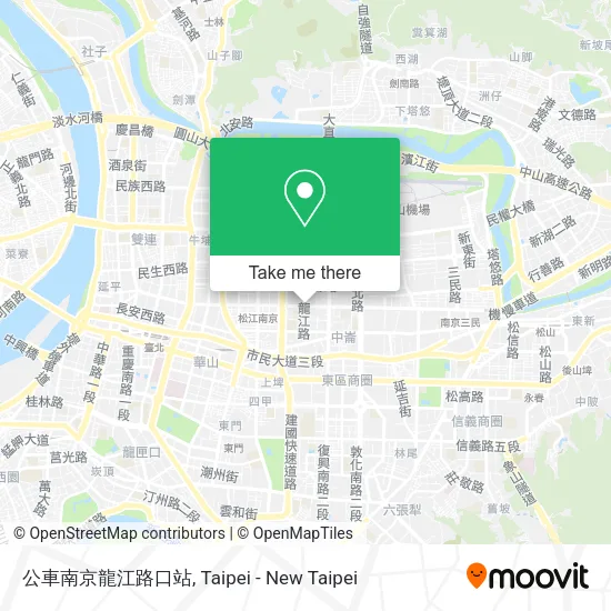 公車南京龍江路口站地圖
