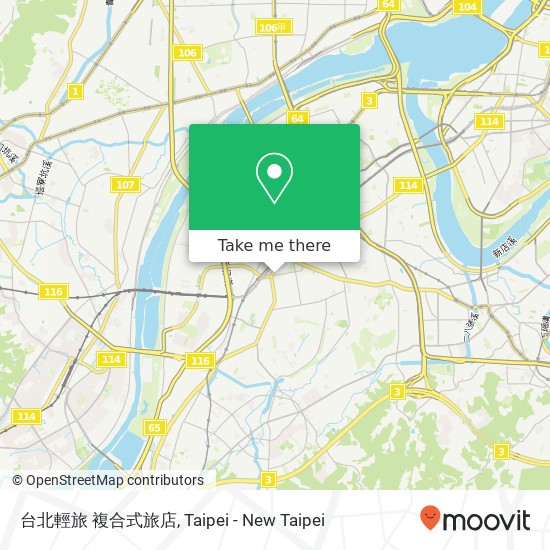 台北輕旅 複合式旅店 map