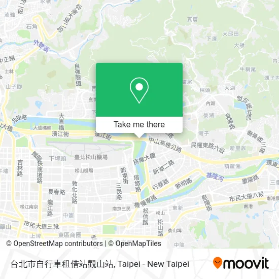 台北市自行車租借站觀山站地圖