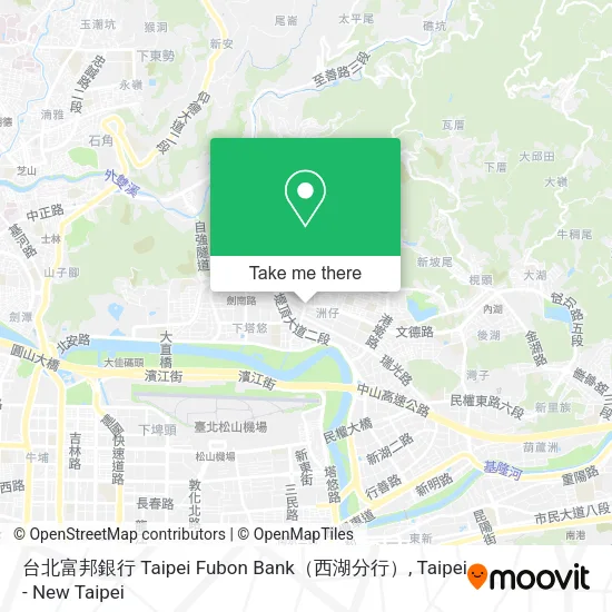 台北富邦銀行 Taipei Fubon Bank（西湖分行）地圖