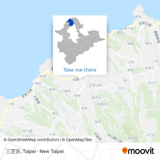 三芝区 map