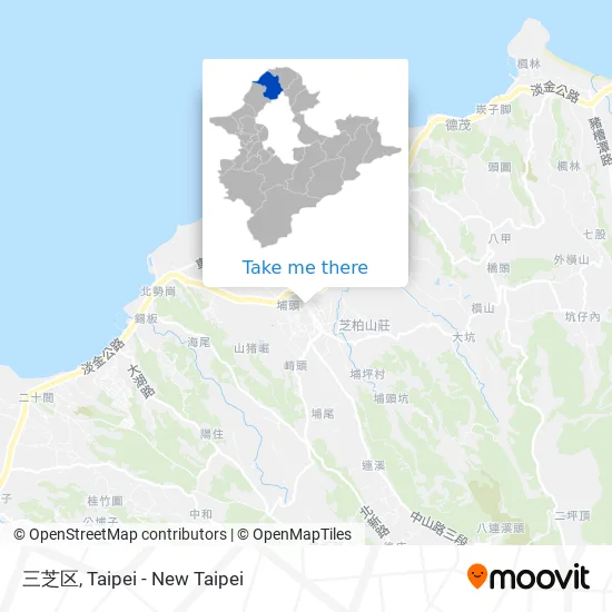三芝区 map