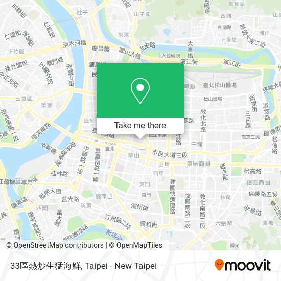 33區熱炒生猛海鮮地圖