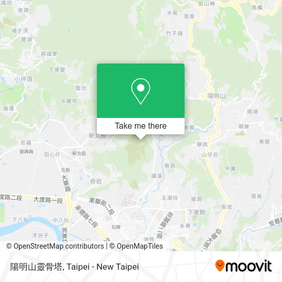 陽明山靈骨塔地圖