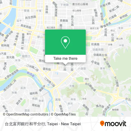 台北富邦銀行和平分行地圖