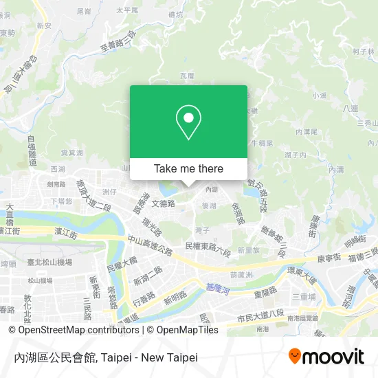 內湖區公民會館地圖